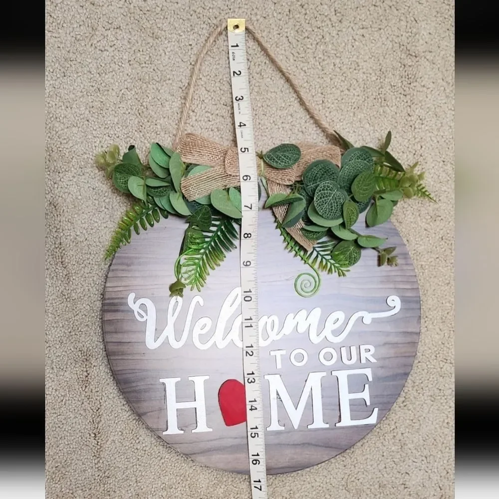 Welcome to Our Home Sign/Wall or Door Hanging